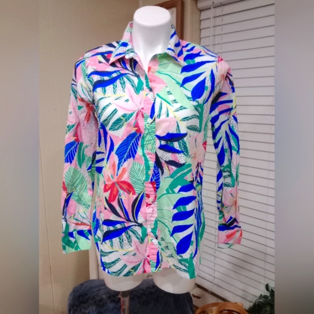 Tropical Print Women's Top